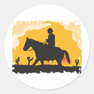 Adesivo Sunset Cowboy
