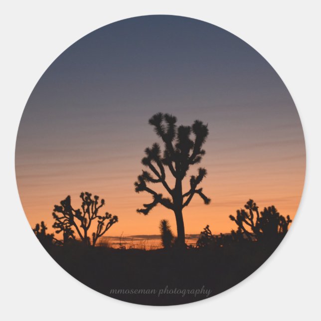 Adesivo Sunset Joshua Trees (Frente)