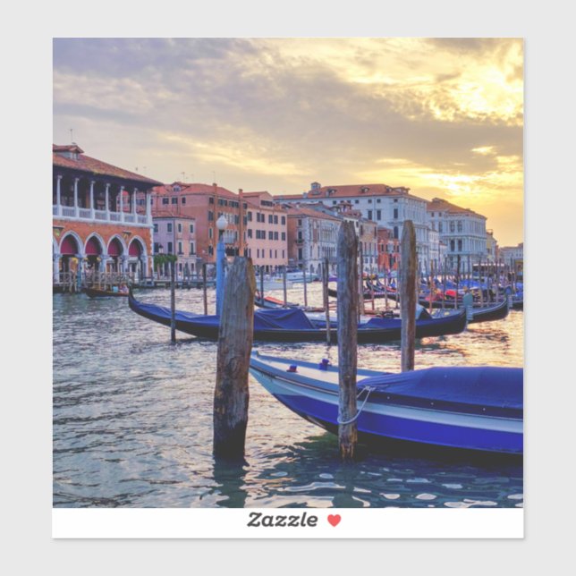 Adesivo Sunset no Canal Grande (Folha)