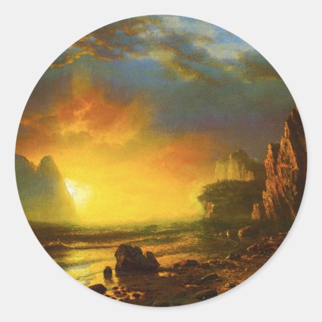 Adesivo Sunset nos Stickers da Costa da Califórnia (Frente)