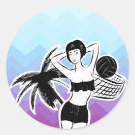 Adesivo Sunset Resort Chevron Impressão