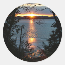 Adesivo Sunset Sobre Stickers Do Lago Forest