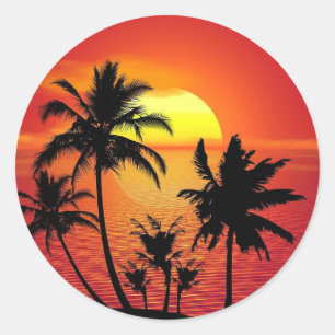 Adesivo Sunset tropical