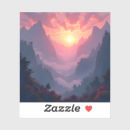 Adesivo Sunset Valley - Square Vinyl 