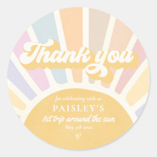 Adesivo Sunshine Birthday Boho 1 rua Percorrendo O Sol