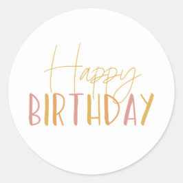 Adesivo Sunshine Birthday Feliz Aniversário Cupcake Topper