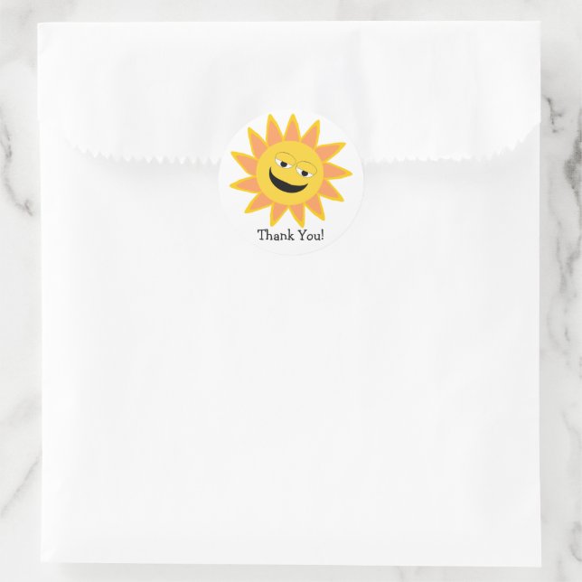 Adesivo Sunshine Design Obrigado (Bolsa)