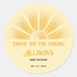 Adesivo Sunshine Obrigado