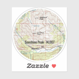 Adesivo Sunshine Peak Colorado Fourteener