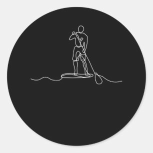 Adesivo SUP Mandar para cima Paddel Uma Arte de Linha