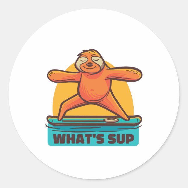 Adesivo SUP SLOTH Paddle para cima (Frente)