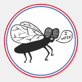 Adesivo Super Fly diz que VOTEI! Azul branco vermelho