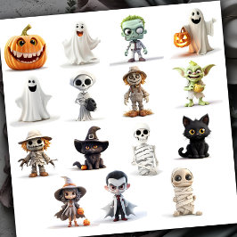 Adesivo Super Fofo Espantalho Halloween