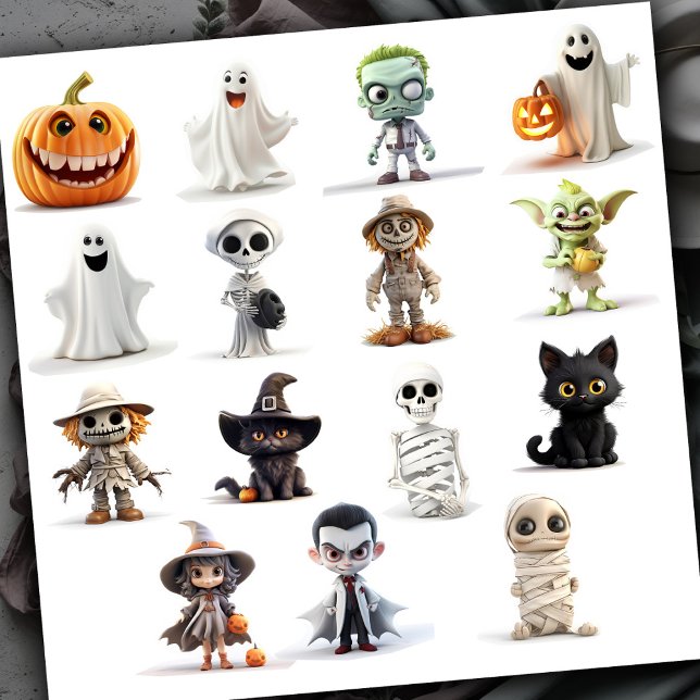 Adesivo Super Fofo Espantalho Halloween (Criador carregado)