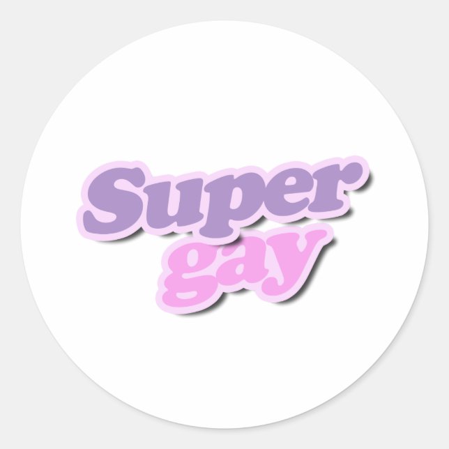 Adesivo Super Gay (Frente)
