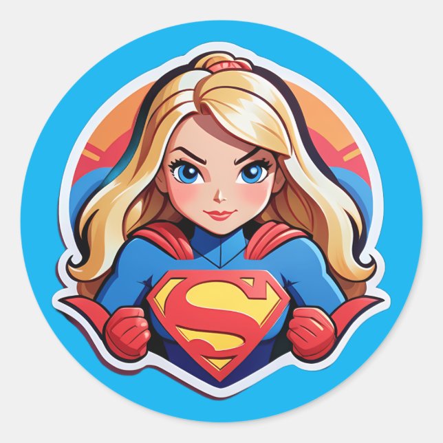 Adesivo Super Girl Sticker (Frente)