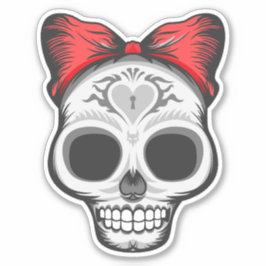 Adesivo Super Girly Sugar Skull