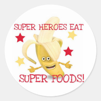Adesivo Super Heroes EAT Super Comidas