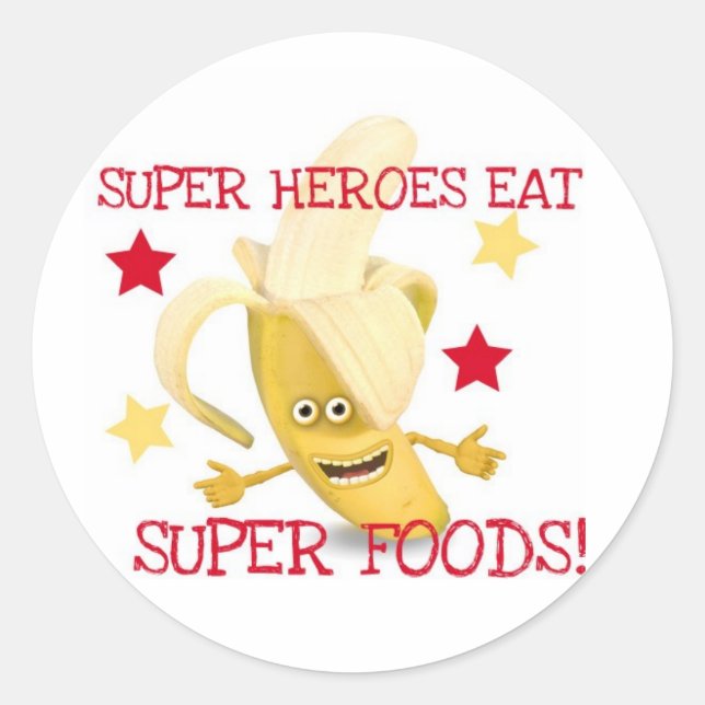 Adesivo Super Heroes EAT Super Comidas (Frente)