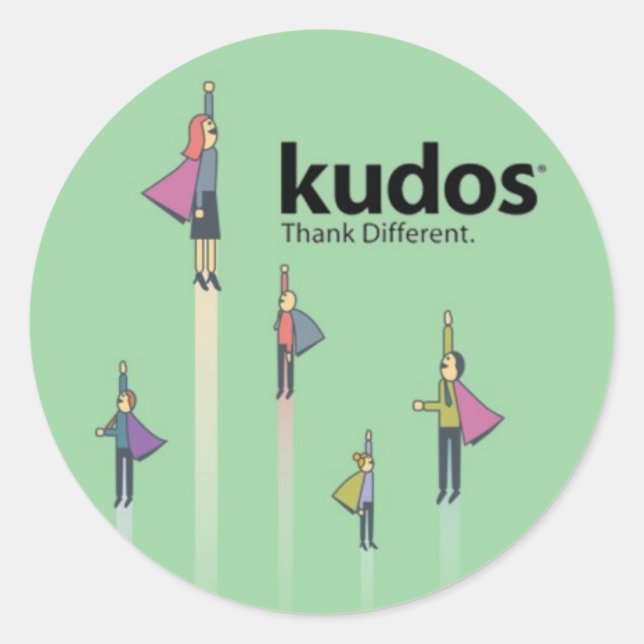 Adesivo Super-herói do Kudos® (Frente)