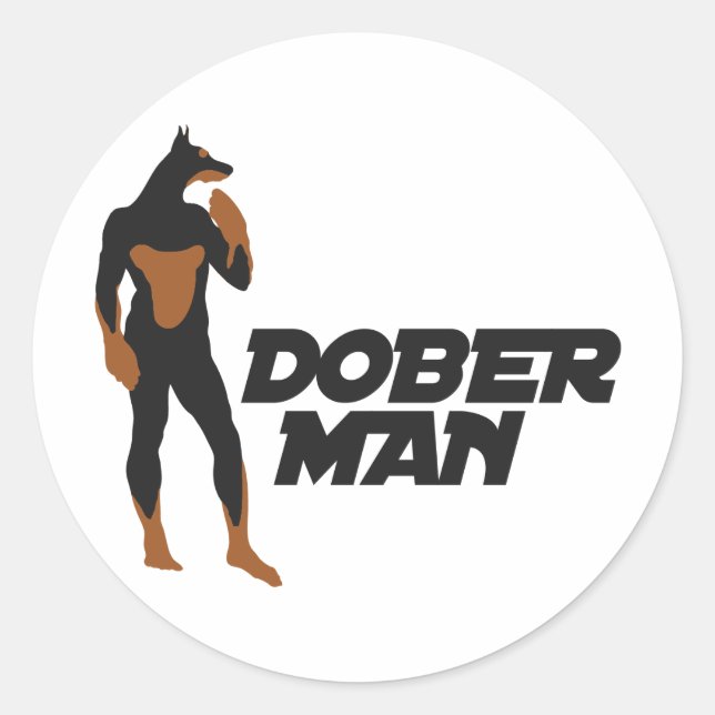 Adesivo Super-herói DoberMan 2 (Frente)