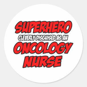 Adesivo Super-herói...Enfermeira de Oncologia