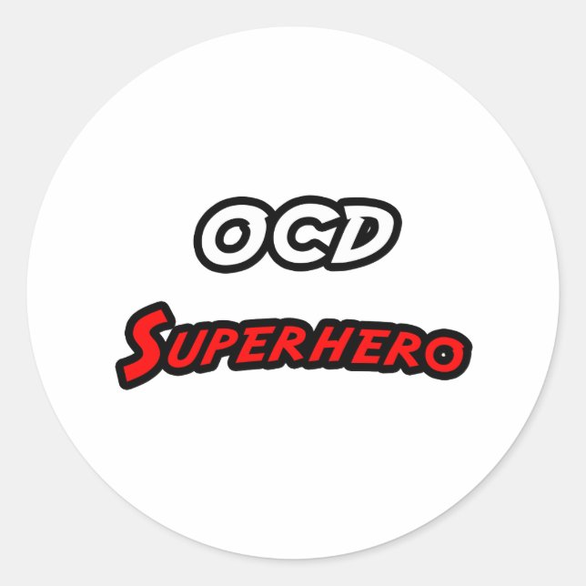 Adesivo Super-herói OCD (Frente)