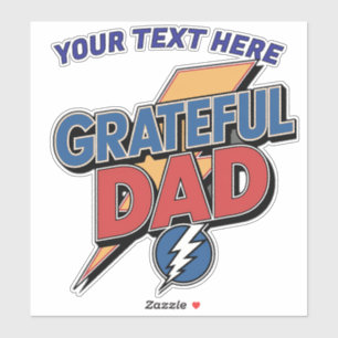 Adesivo Super-herói Personalizado Papai Grato