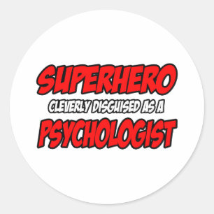 Adesivo Super-herói...Psicólogo.