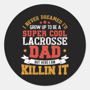 Adesivo Super Legal Pai Lacrosse Funny Lacrosse Padre Gift
