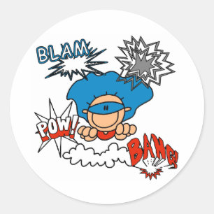 Adesivo Super Menino Blam Bang Pow