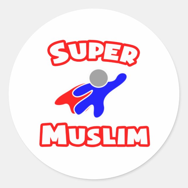 Adesivo Super muçulmano (Frente)