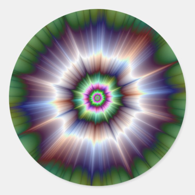 Adesivo Super Nova Sticker Verde Violeta (Frente)