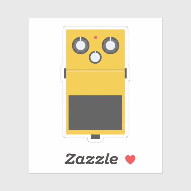 Adesivo Super Overdrive Effect Pedal (Folha)