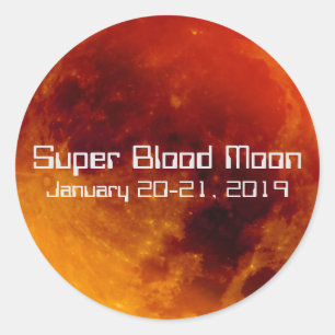Adesivo Super Sangue Moon Eclipse 2019