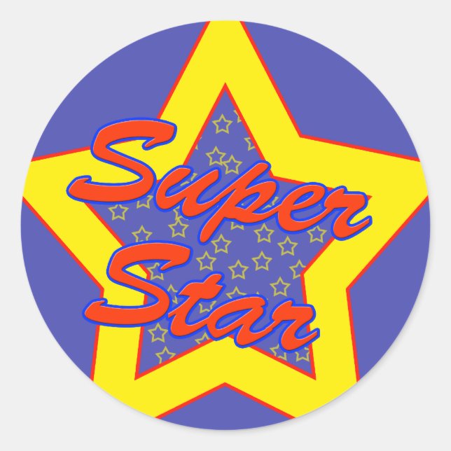 Adesivo Super Star Sticker (Frente)