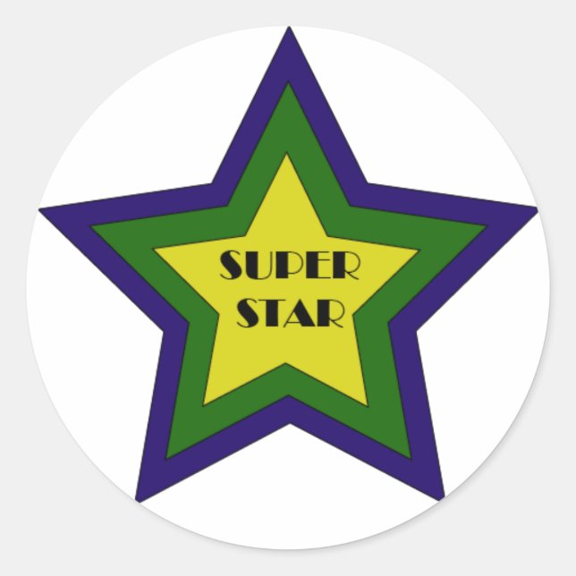 Adesivo Super Star Sticker (Frente)