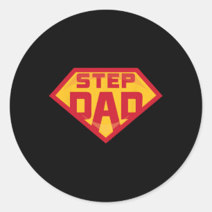 Adesivo Super Stepdad Funny Hero Step Pai Birthday Pais