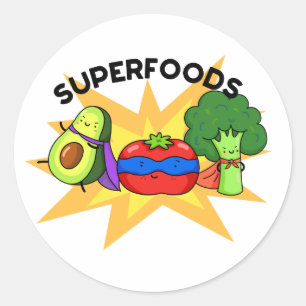 Adesivo Superalimentos Funny Vegetal