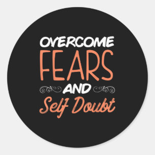 Adesivo Superar Medos E Dúvidas Motivacionais