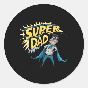 Adesivo Superdad Funny Pai Super Herói Presente Figurino P