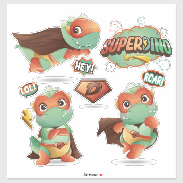Adesivo SuperDinos Sticker (Folha)