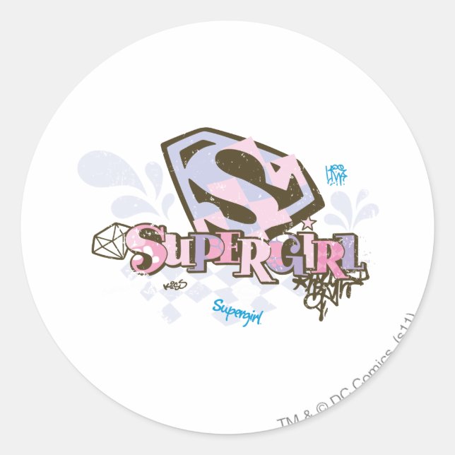 Adesivo Supergirl 1 tão fabuloso (Frente)