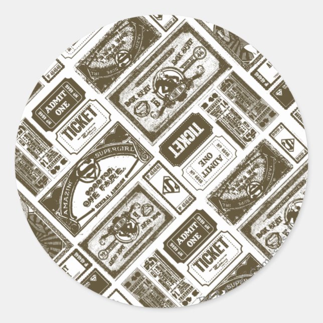 Adesivo Supergirl Admite Um Padrão Castanho (Frente)