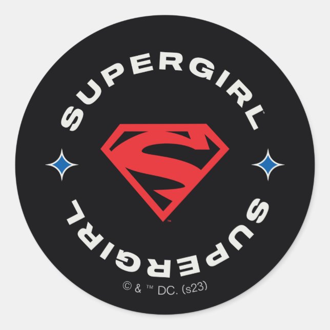 Adesivo Supergirl Age de Heroes Circle S-Shield (Frente)