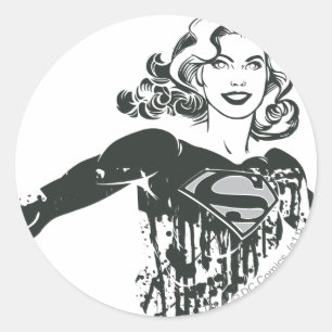 Adesivo Supergirl Black and White Drake 1