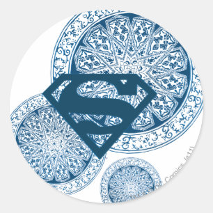 Adesivo Supergirl Blue Circle Design