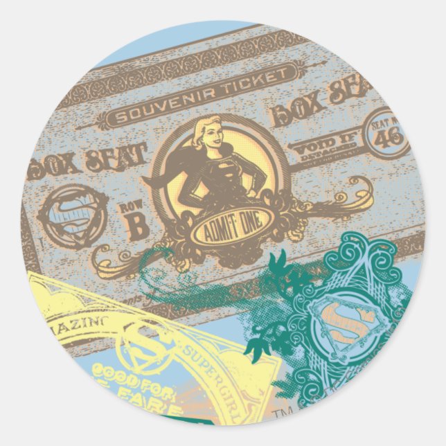 Adesivo Supergirl Box Seat Blue (Frente)