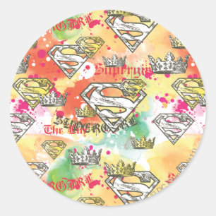 Adesivo Supergirl Crown Pattern
