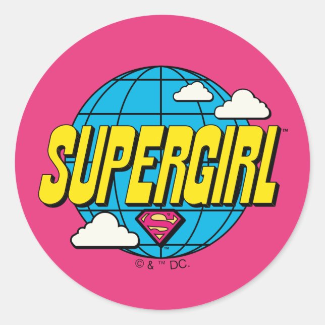 Adesivo Supergirl Global Gráfico Pop (Frente)